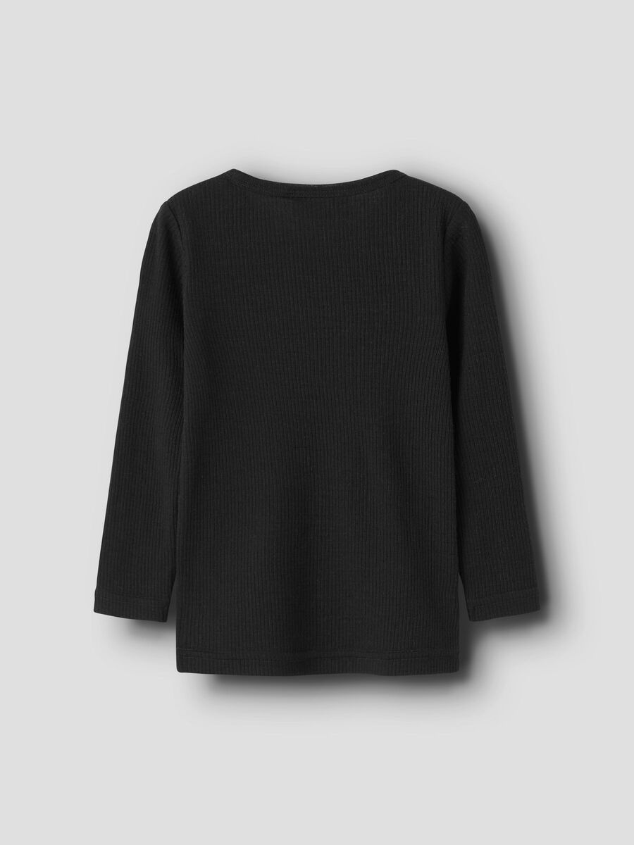 Carousel image 2 MERINO WOOL T-SHIRT, Black