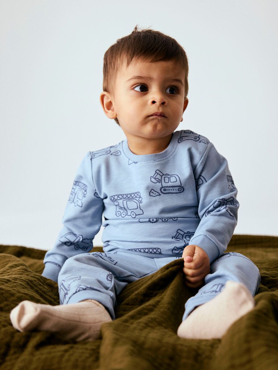 Product carousel image - ORGANIC COTTON SWEATSHIRT, Ashley Blue | 2