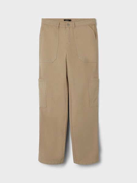 Name it LOOSE FIT CARGO TROUSERS, Mocha Meringue, highres - 13229454_MochaMeringue_003.jpg