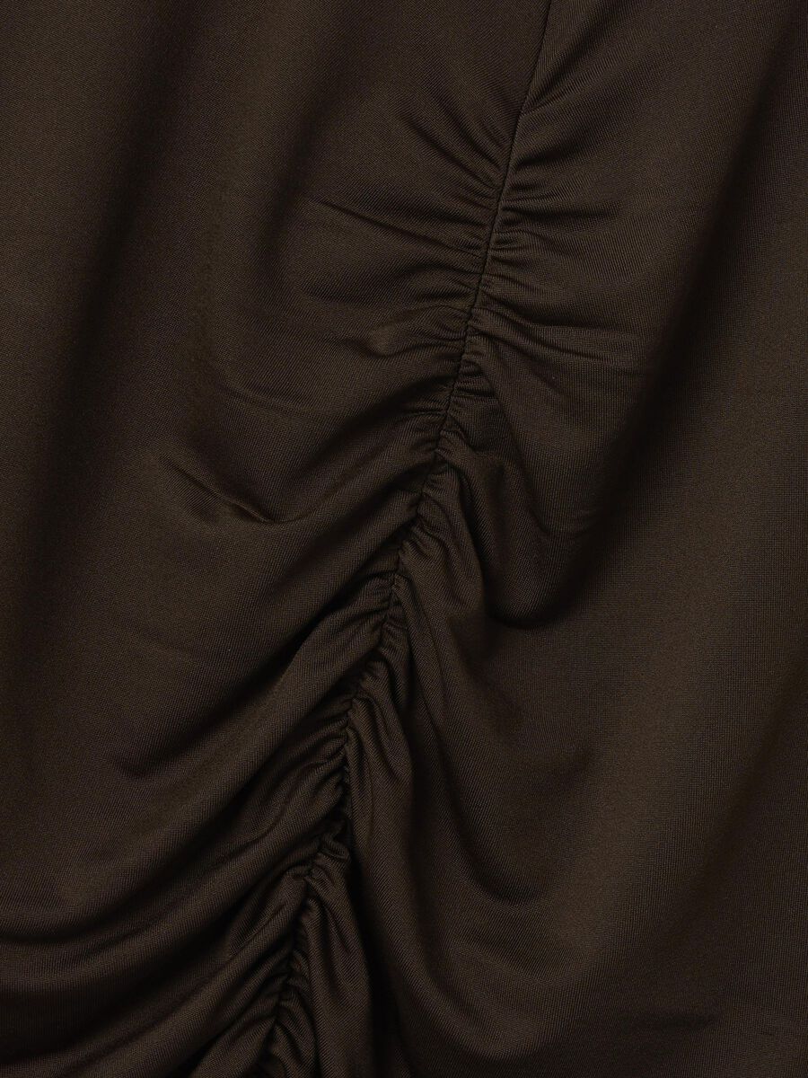 name it RUCHING DETAIL LONG SLEEVED TOP, Chocolate Brown, highres - 13249520_ChocolateBrown_005.jpg