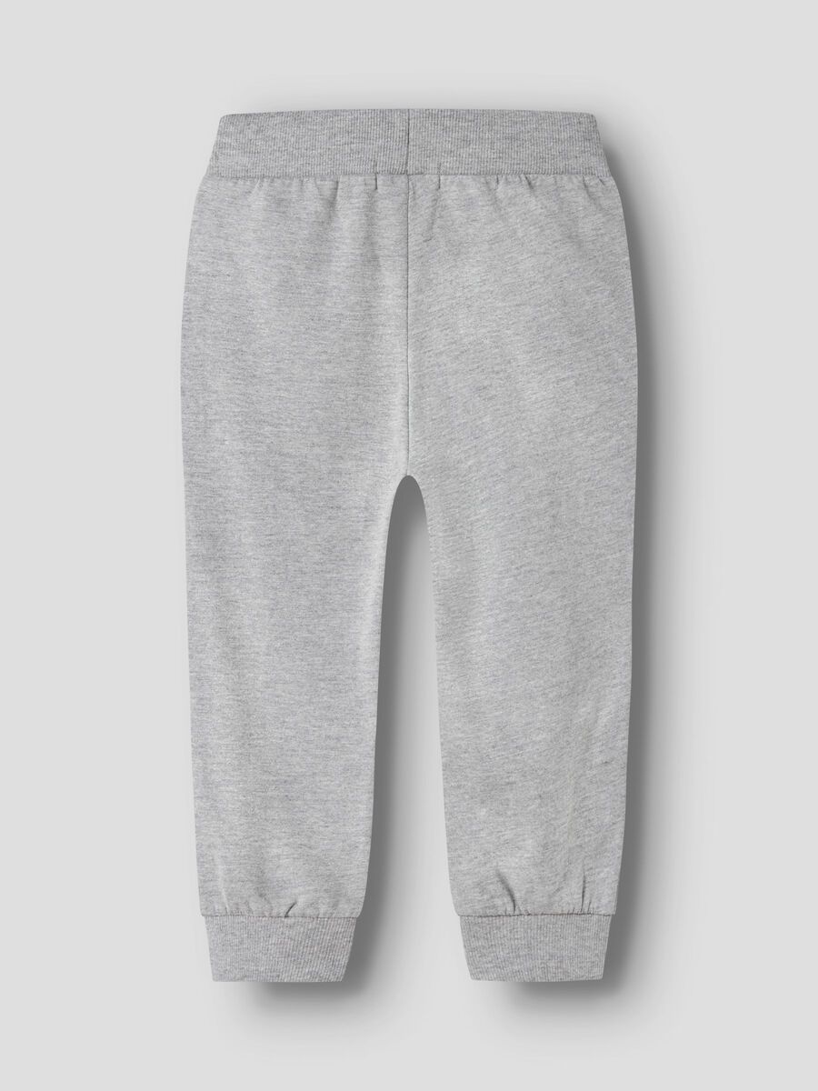 Carousel image 4 ORGANIC COTTON SWEAT PANTS, Grey Melange