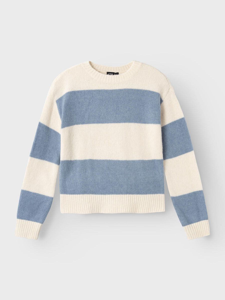 Name it STRIPED KNITTED PULLOVER, Turtledove, highres - 13226243_Turtledove_1099492_003.jpg