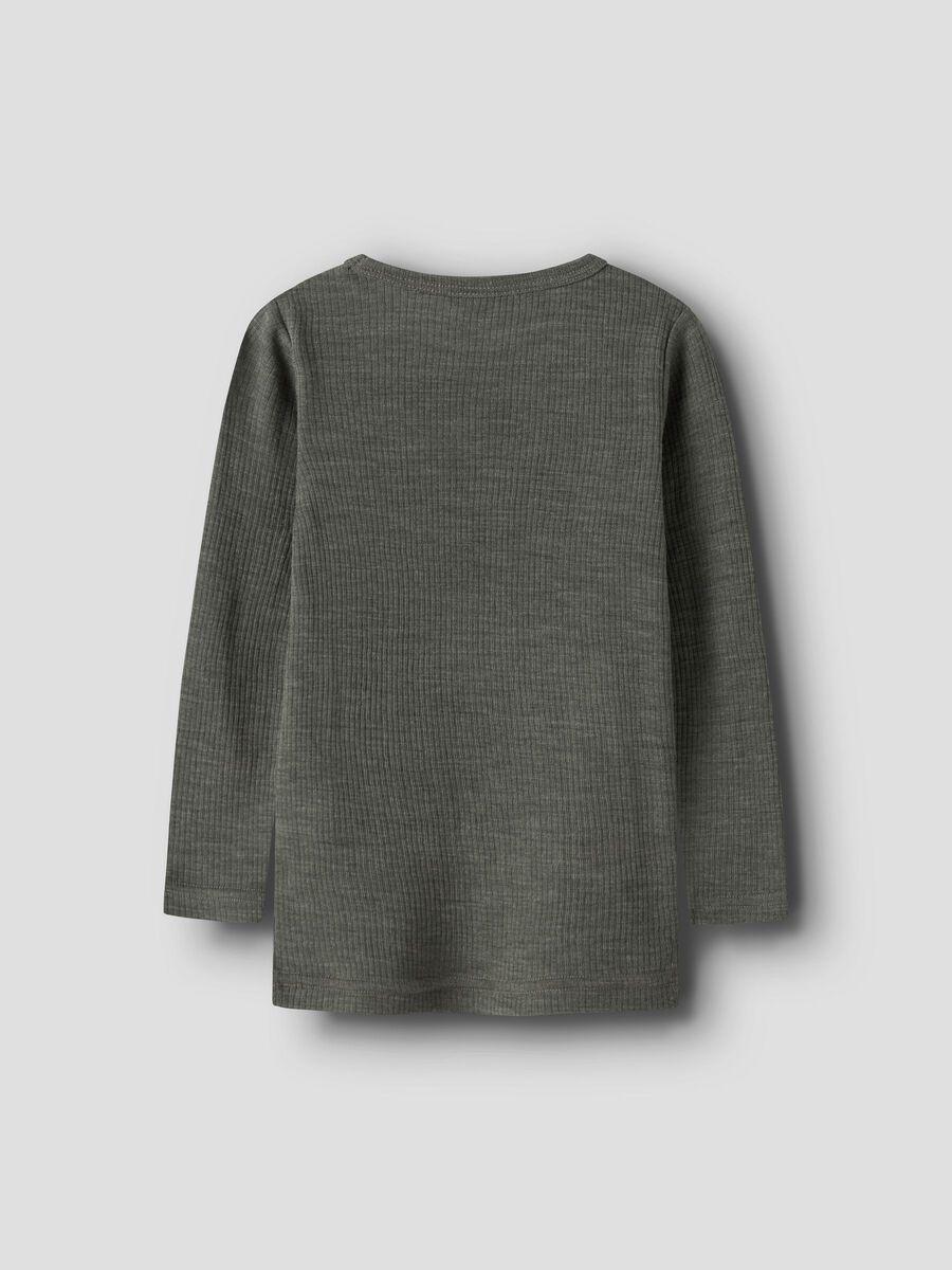 Carousel image 4 MERINO WOOL T-SHIRT, Mulled Basil