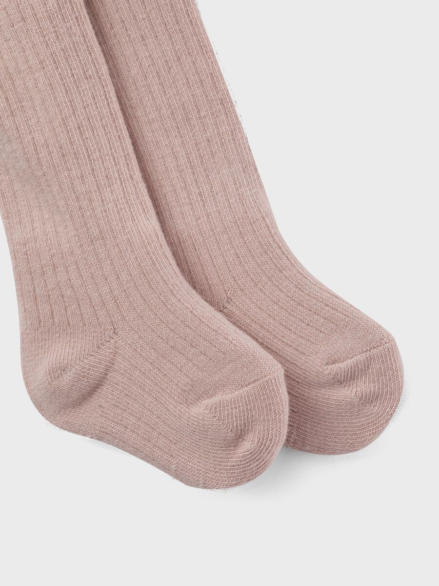 Carousel image - RIB KNIT PANTYHOSE, Sepia Rose | 3