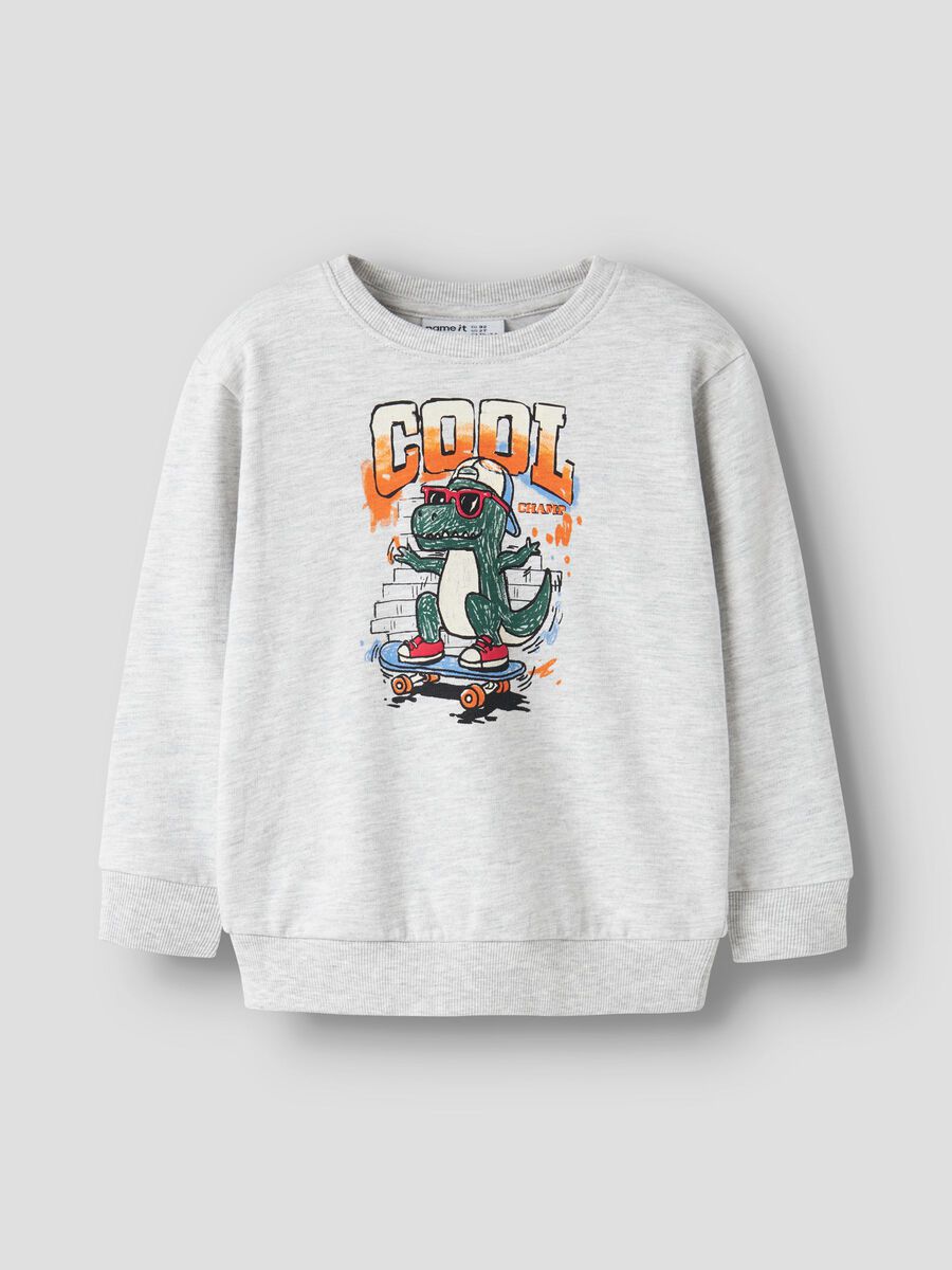 Product carousel image 1 ORGANIC COTTON SWEATSHIRT, Light Grey Melange