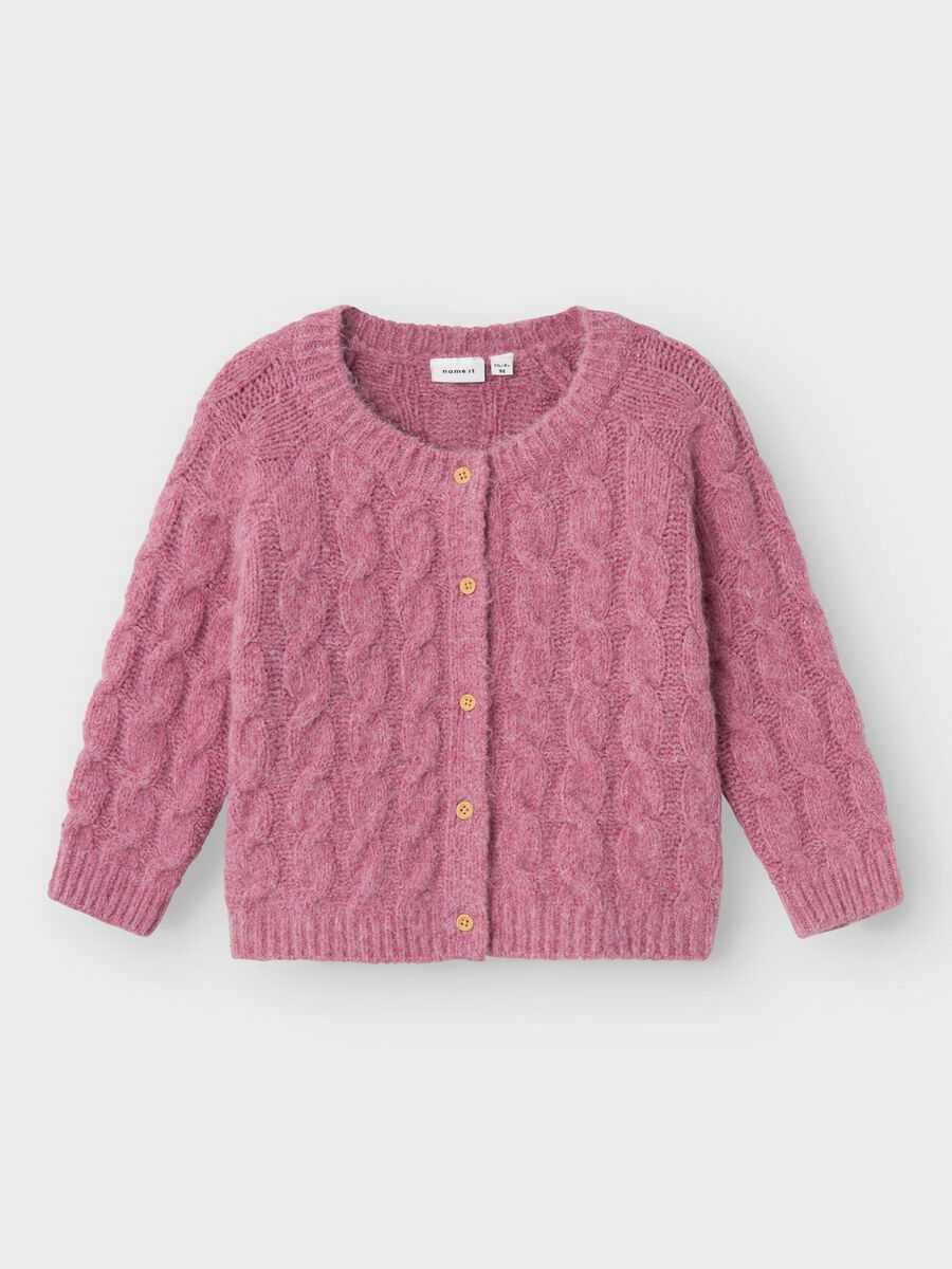 Name it LANGERMET STRIKKET CARDIGAN, Mauve Orchid, highres - 13237015_MauveOrchid_003.jpg