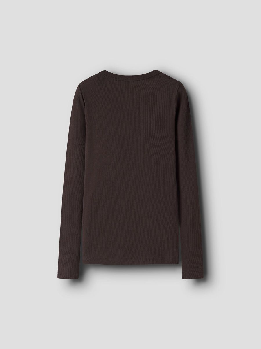 Carousel image - REGULAR FIT LONG SLEEVED TOP, Chocolate Plum | 2