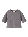 Name it WAFFLE KNIT KNITTED CARDIGAN, Quiet Shade, highres - 13207964_QuietShade_001.jpg