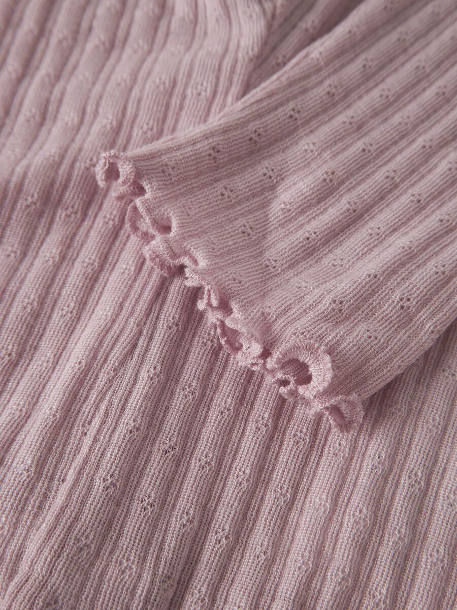 Carousel image 5 RIB KNITTED LEGGINGS, Violet Ice