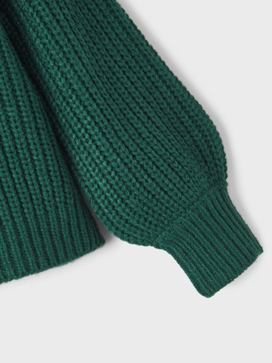 name it BALLOON SLEEVED KNITTED PULLOVER, Sea Moss, highres - 13209977_SeaMoss_005.jpg
