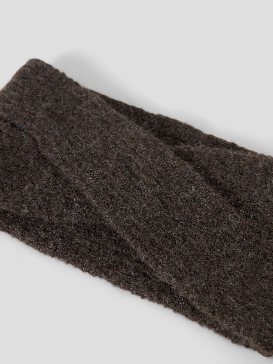 Carousel image 3 KNITTED HEADBAND, Seal Brown