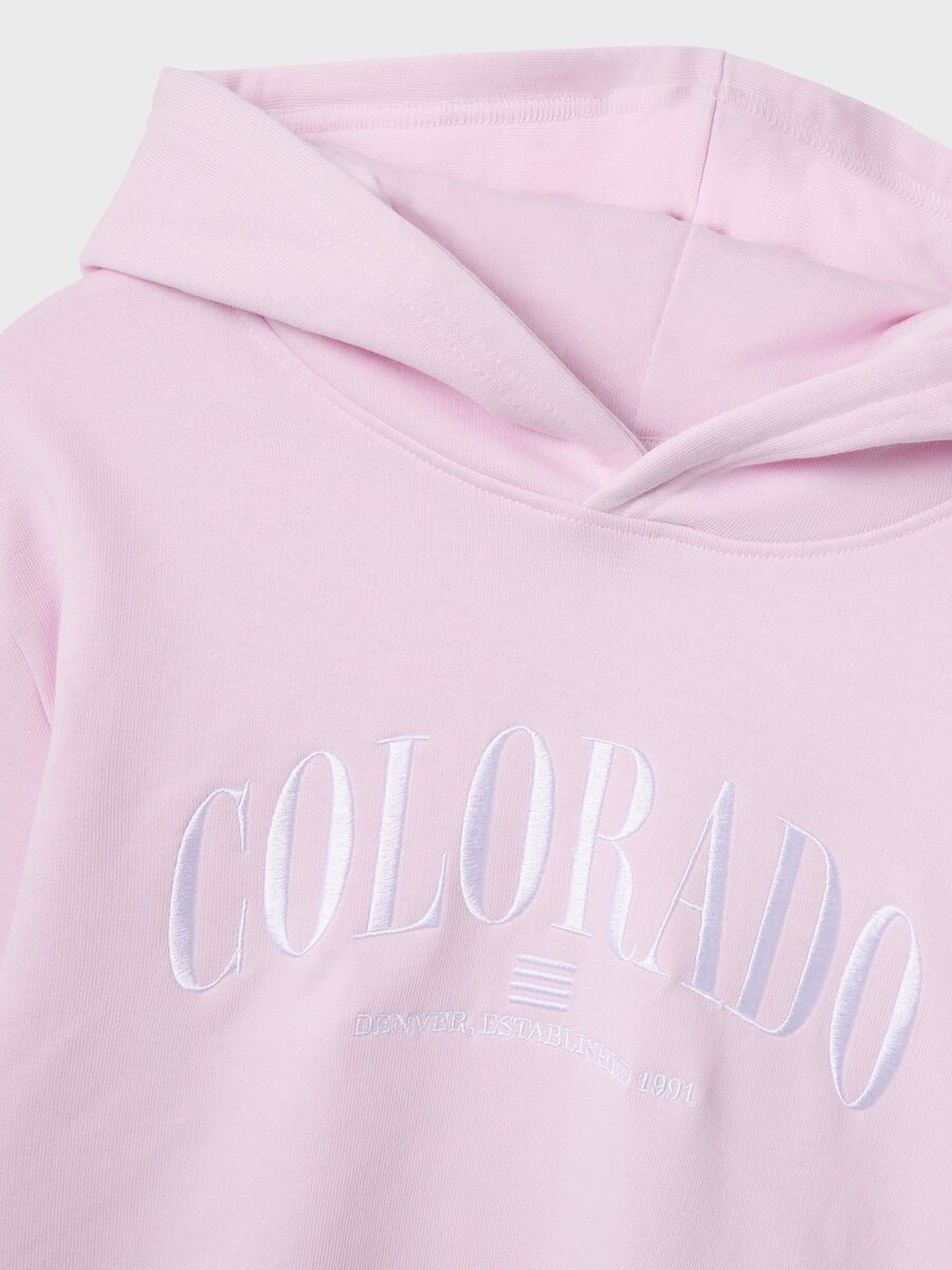 name it EKOLOGISK BOMULL SWEATSHIRT, Pink Tulle, highres - 13238773_PinkTulle_1184318_005.jpg