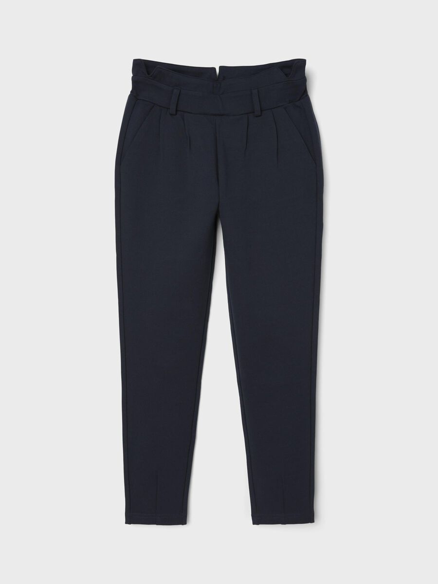 Carousel image - HIGH WAIST TROUSERS, Dark Sapphire | 1