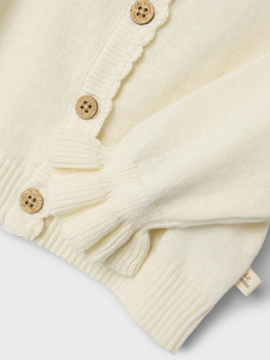 Name it SHORT KNITTED CARDIGAN, Coconut Milk, highres - 13243432_CoconutMilk_005.jpg