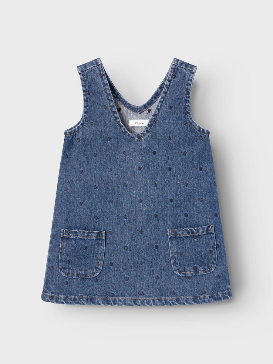 Carousel image - DENIM SPENCER DRESS, Medium Blue Denim | 1