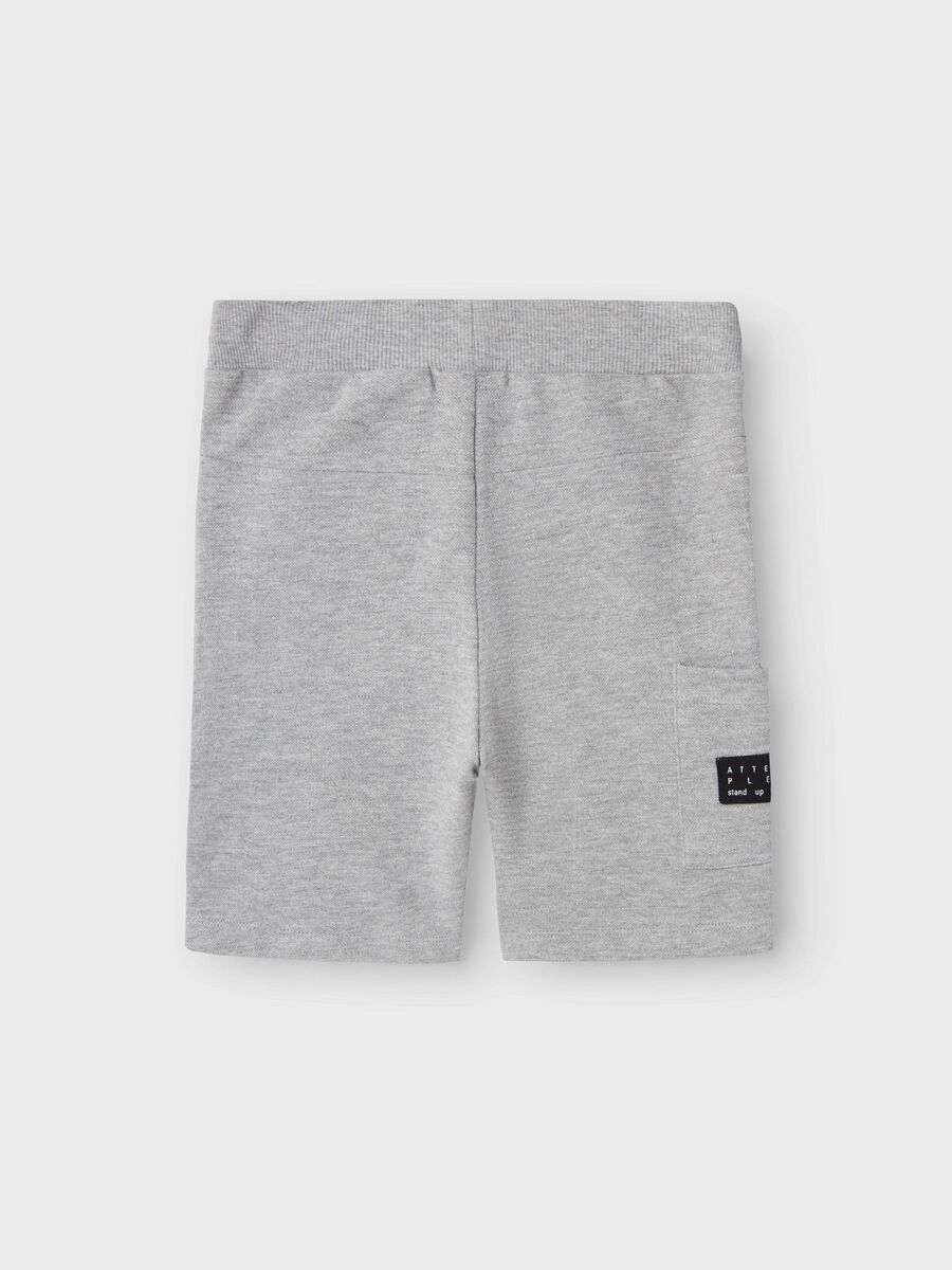 name it LANGE SWEATSHORTS, Grey Melange, highres - 13230041_GreyMelange_002.jpg