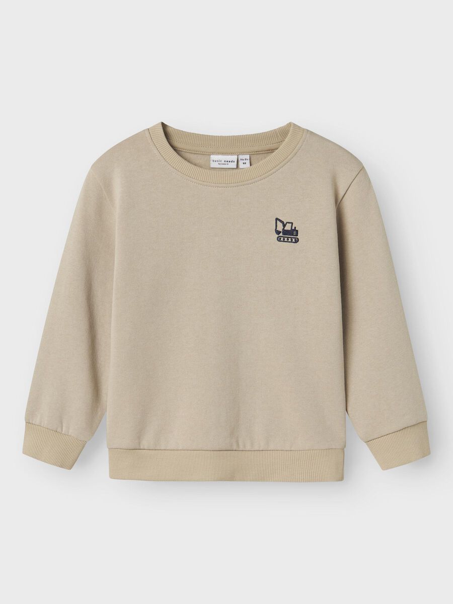 name it REGULAR FIT SWEATSHIRT, Pure Cashmere, highres - 13238188_PureCashmere_1173547_003.jpg