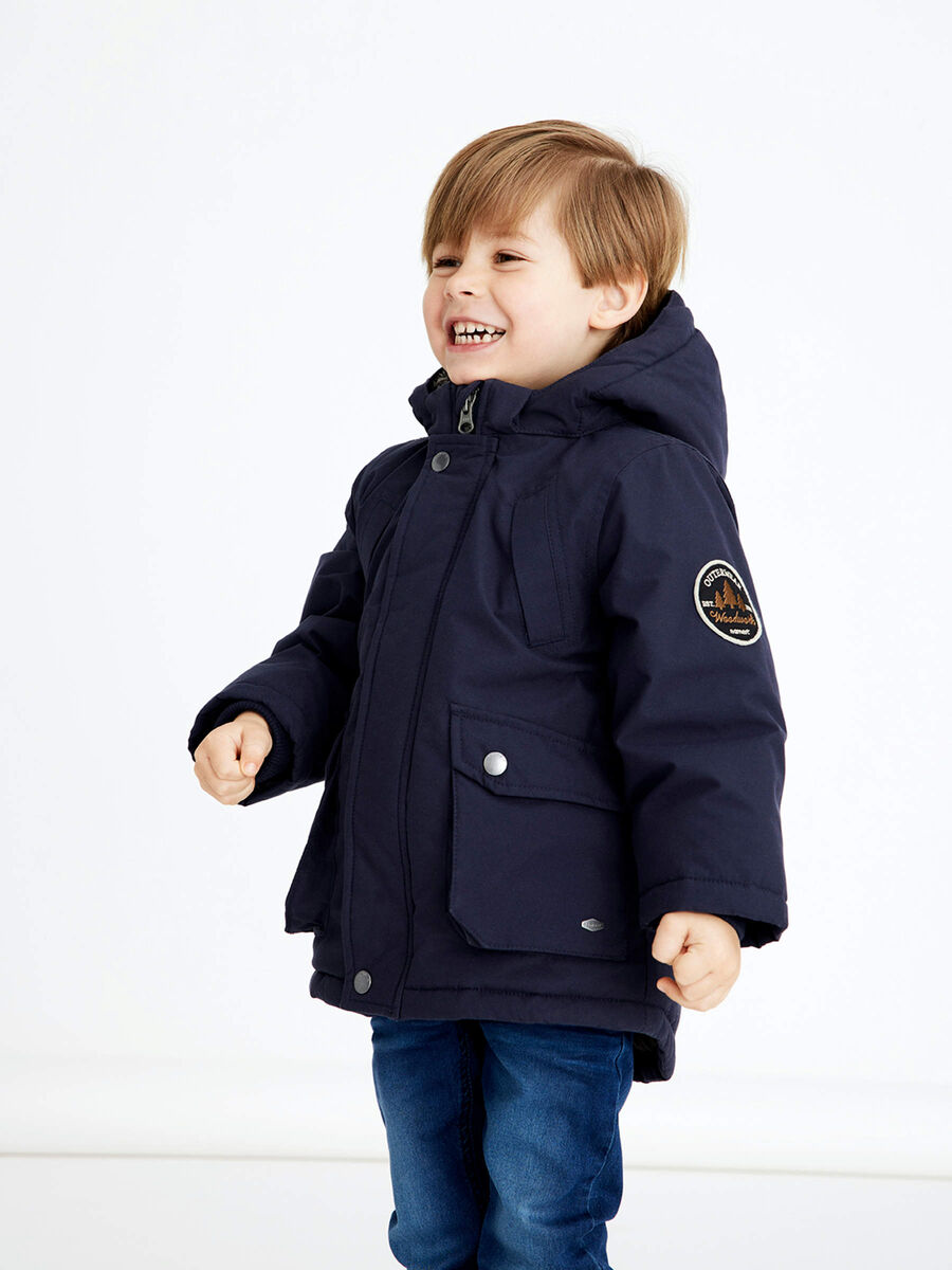 Carousel image - PADDED PARKA COAT, Dark Sapphire | 2