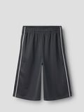 Product image thumbnail - WIDE LEG SPORTS SHORTS, Black Oyster | 1