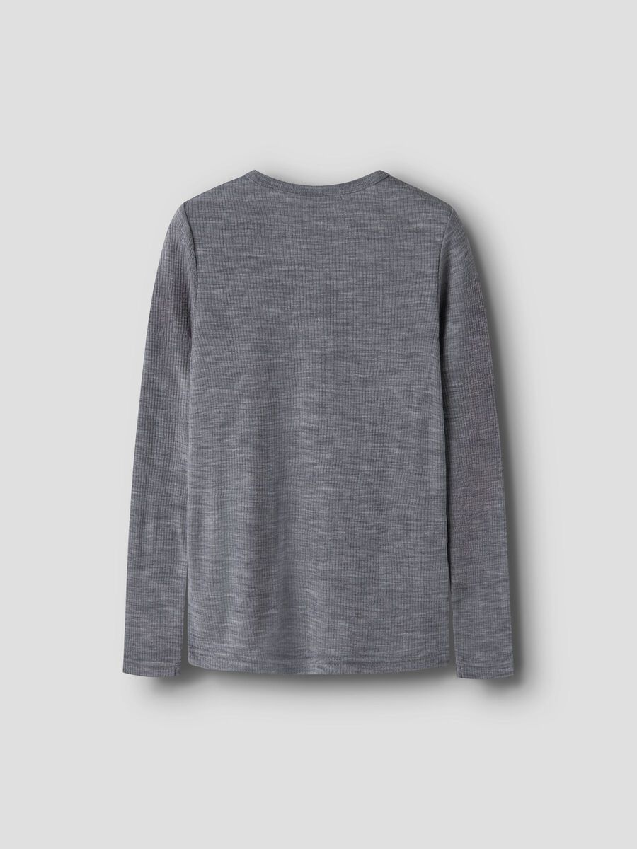 Carousel image 2 MERINO WOOL T-SHIRT, Folkstone Gray