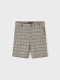 Name it CHECKED SLIM FIT SHORTS, Black, highres - 13190899_Black_003.jpg