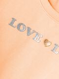 Product image thumbnail - GLITTER SWEATSHIRT, Peach Nectar | 3