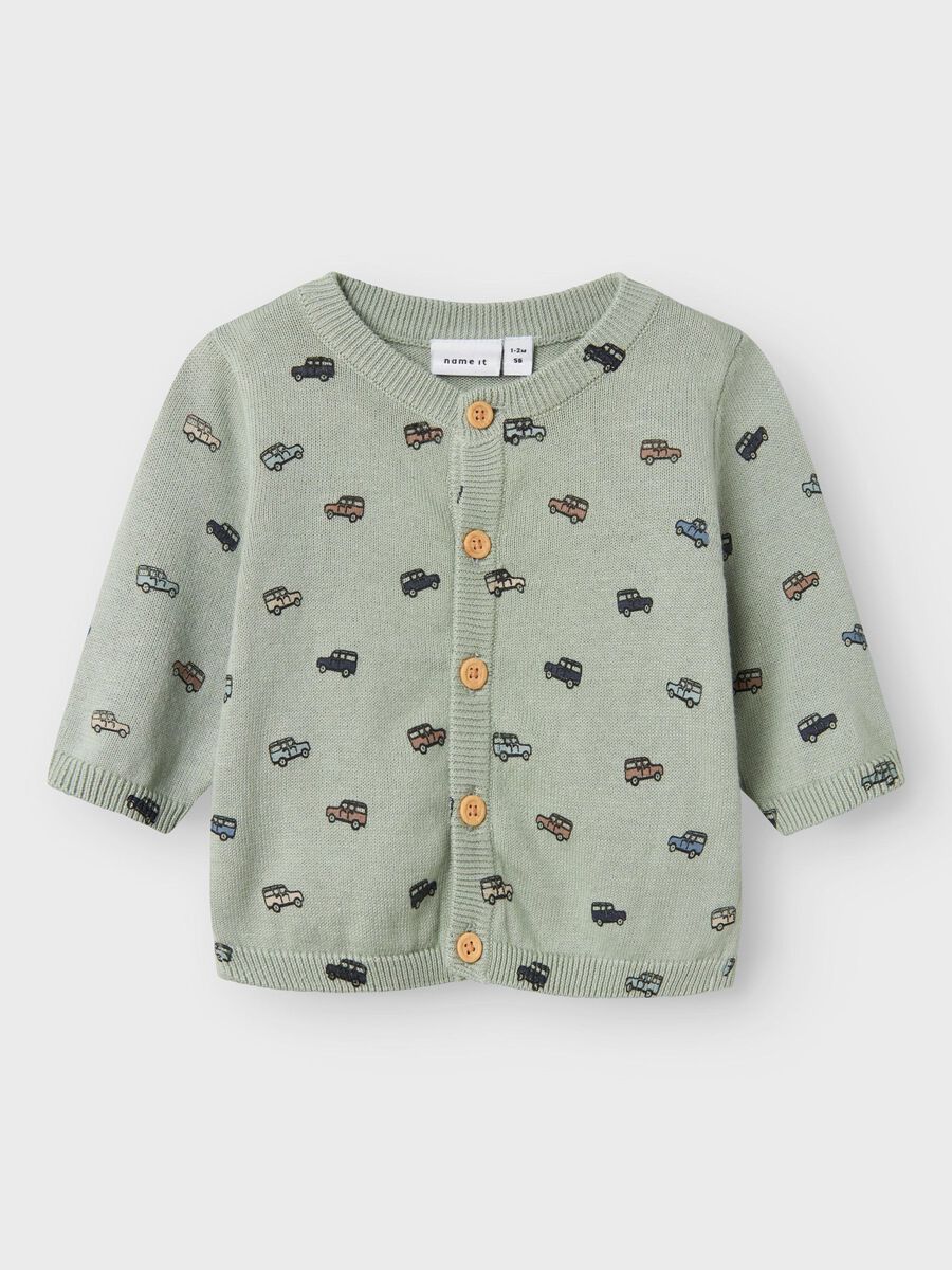 name it ØKOLOGISK BOMULD STRIKKET CARDIGAN, Aqua Gray, highres - 13242242_AquaGray_003.jpg