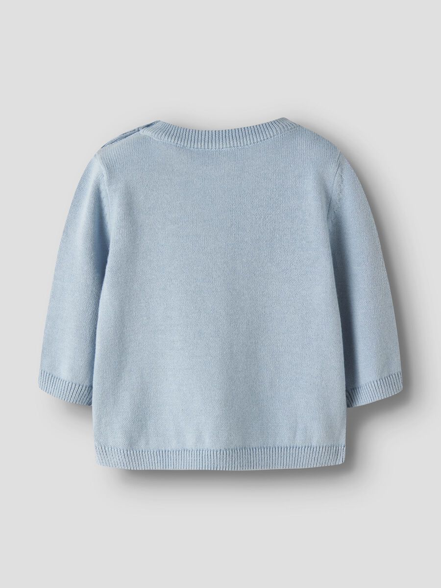 Product carousel image - ORGANIC COTTON PULLOVER, Blue Fog | 2