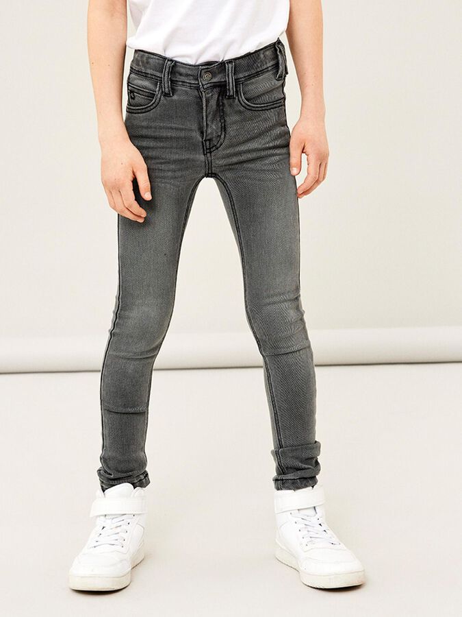 DENIM SKINNY FIT JEANS - Boys' | Grey | NAME IT® Germany