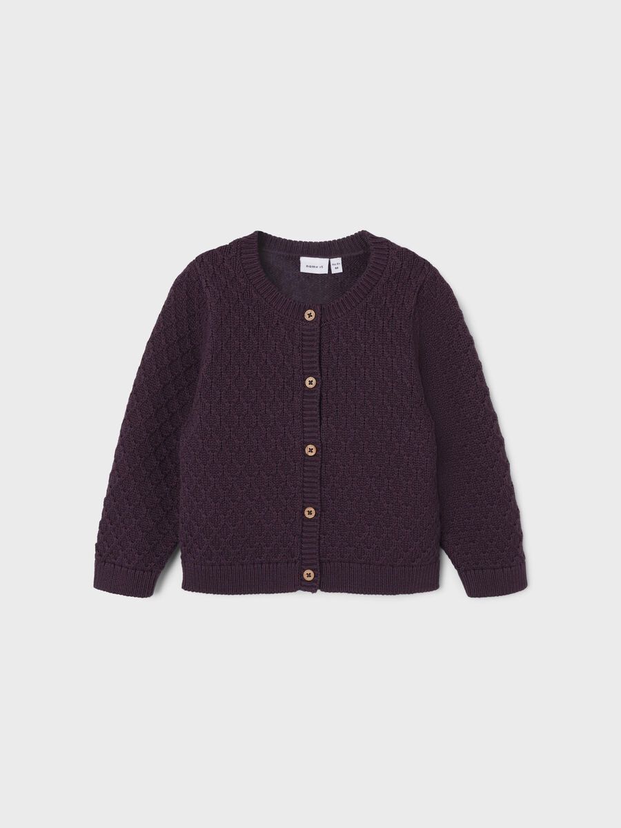 name it LONG SLEEVED KNITTED CARDIGAN, Plum Perfect, highres - 13231276_PlumPerfect_003.jpg