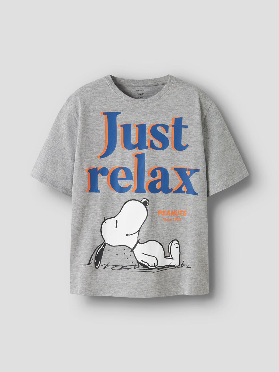 Product carousel image 1 SNOOPY T-SHIRT, Grey Melange