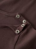Product image thumbnail - RIB KNIT ROMPER, French Roast | 3