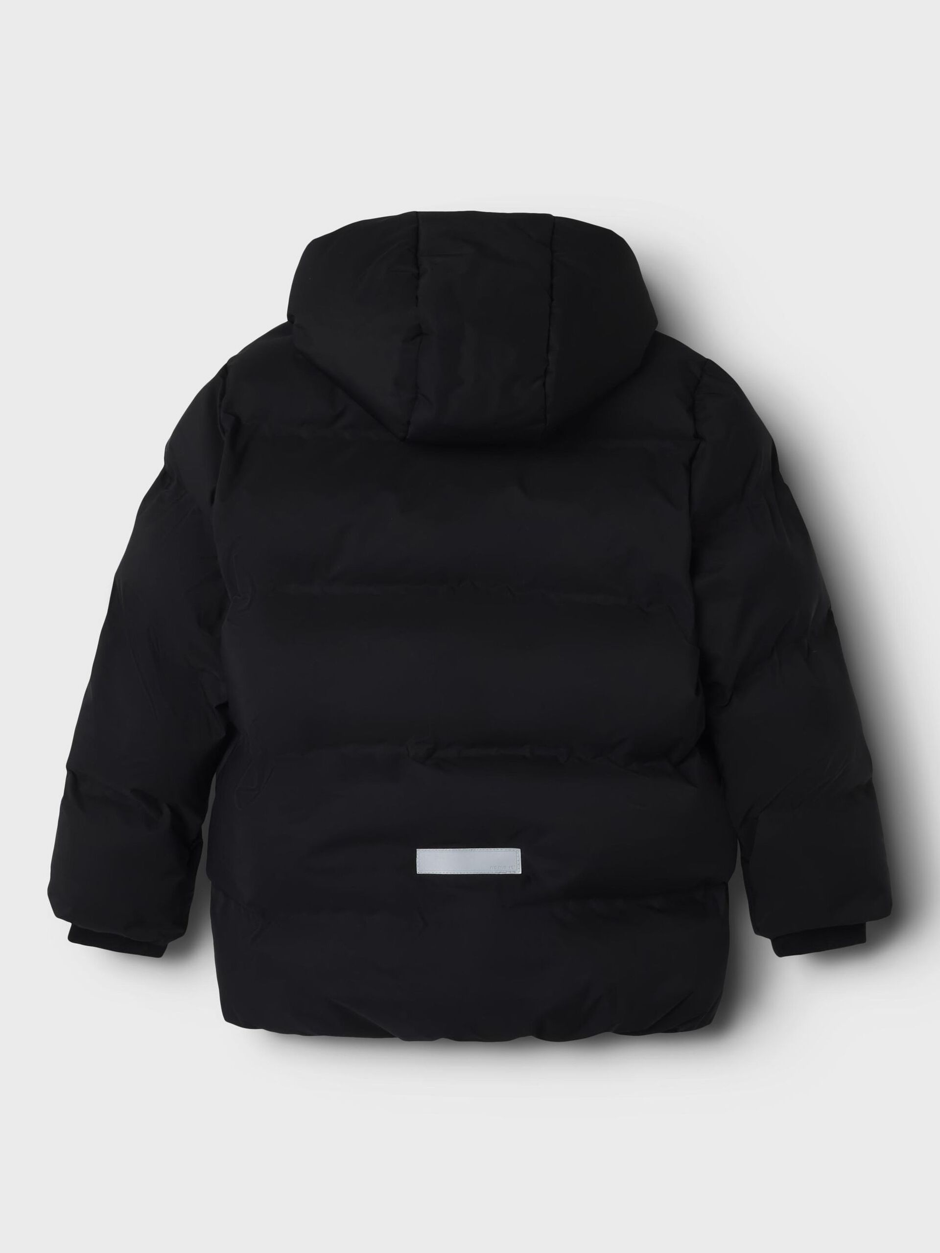 Carousel image - HOODED PUFFER JACKET, Black | 4
