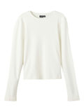 Name it RIB KNIT LONG SLEEVED TOP, White Alyssum, highres - 13208335_WhiteAlyssum_001.jpg