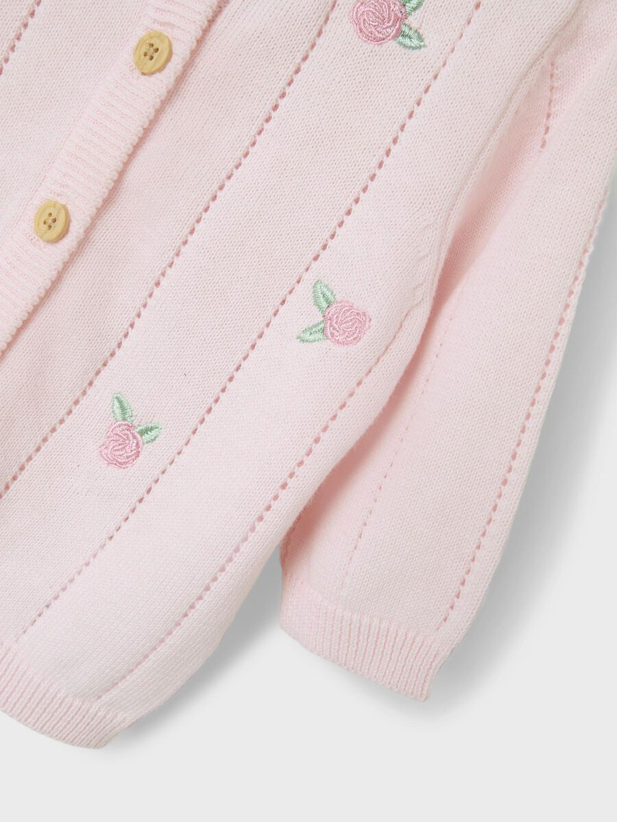 name it ORGANIC COTTON KNITTED CARDIGAN, Ballerina, highres - 13242239_Ballerina_005.jpg