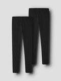 Product image thumbnail - 2ER-PACK LEGGINGS, Black | 1