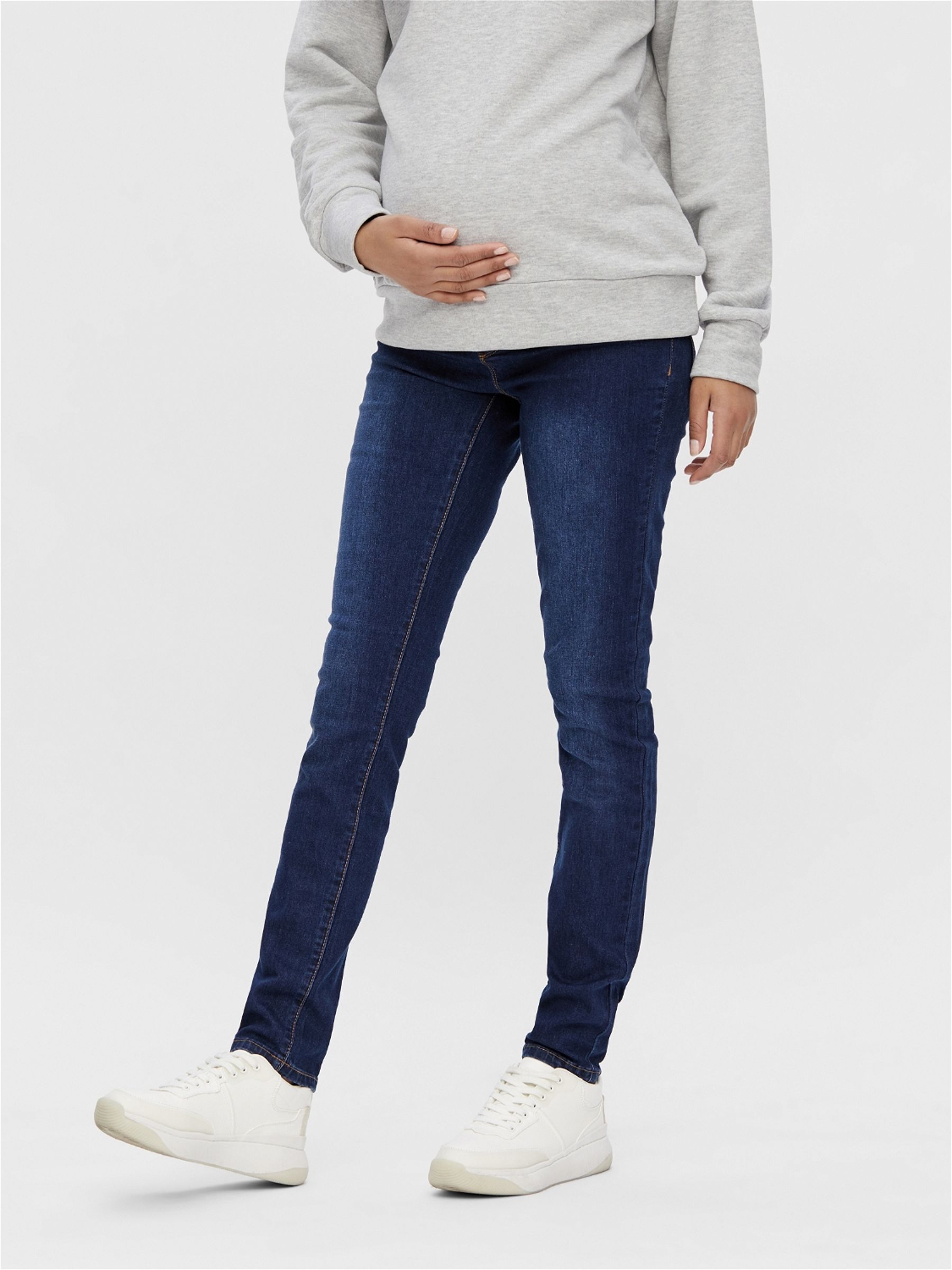 MLLOLA SLIM FIT MATERNITY JEANS (Blue 