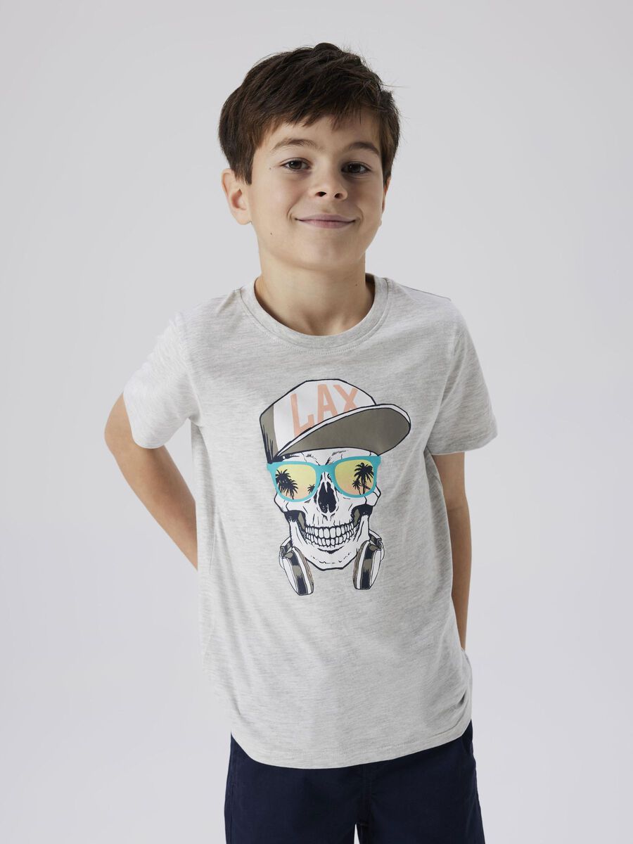 name it REGULAR FIT T-SHIRT, Light Grey Melange, highres - 13240443_LightGreyMelange_008.jpg
