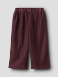 Product image thumbnail - WIDE LEG GLITTER TROUSERS, Burgundy | 4