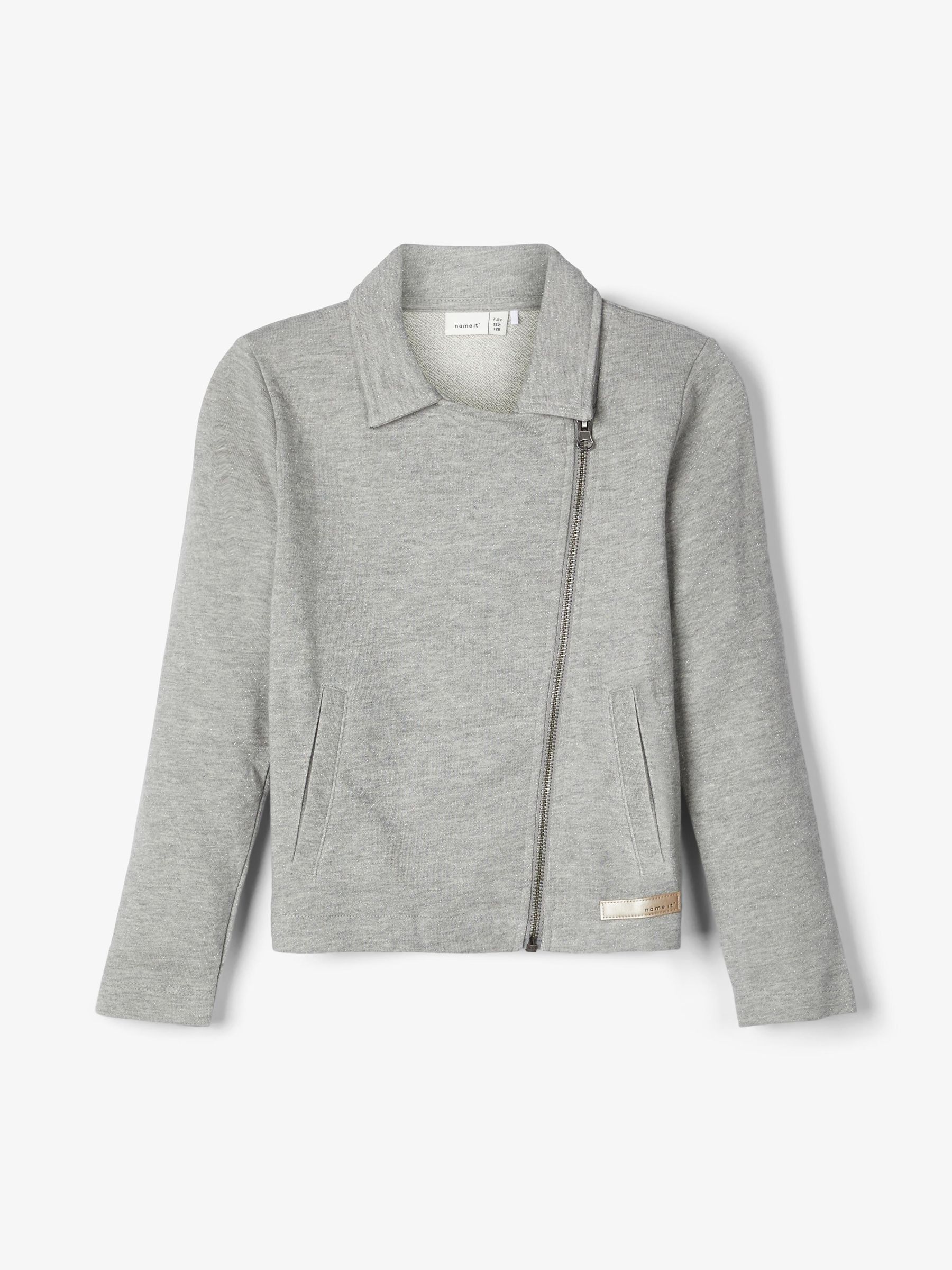 SWEAT BIKER JACKET (Grey) from name it 