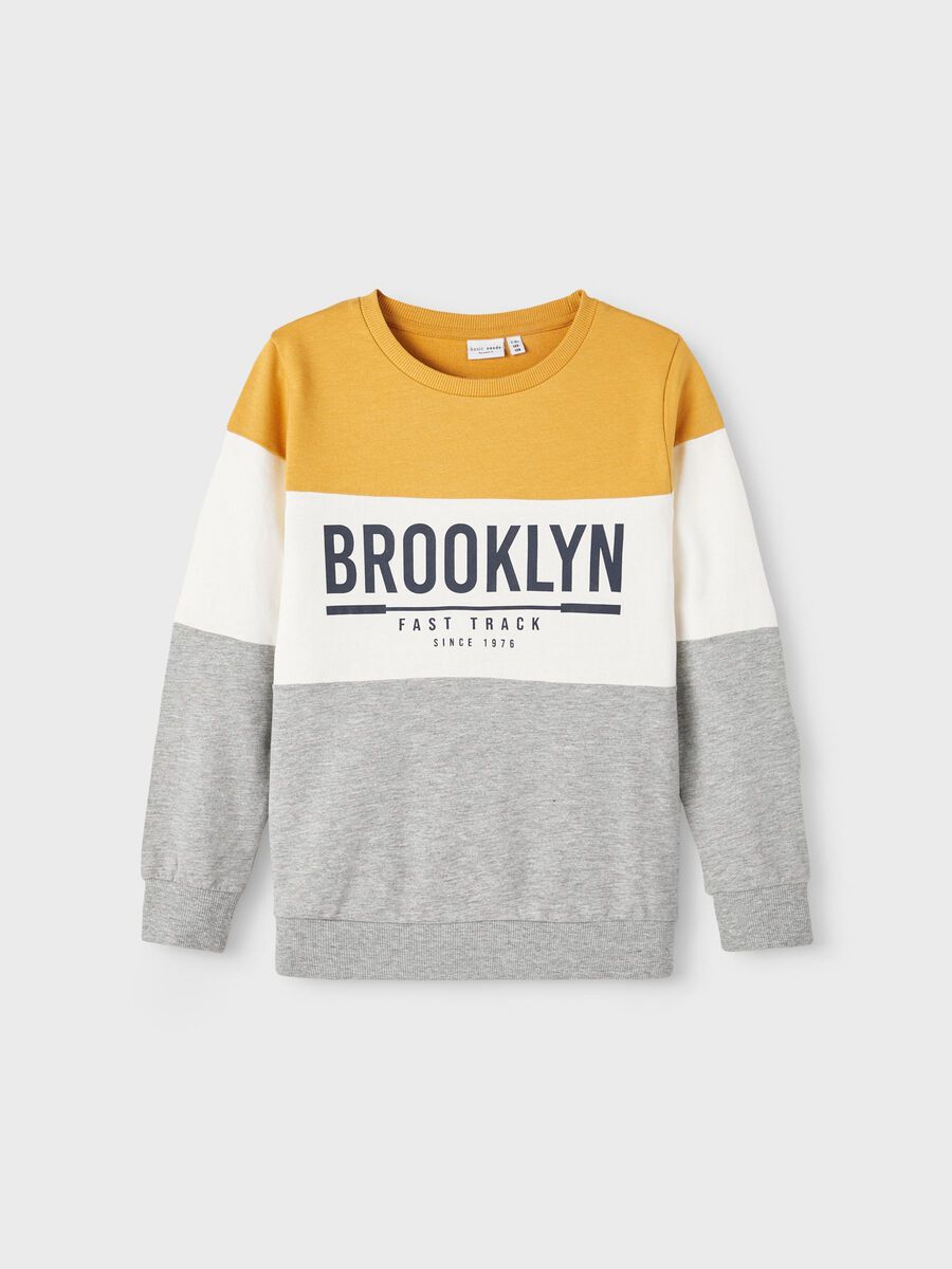 Name it REGULAR FIT SWEATSHIRT, Grey Melange, highres - 13206507_GreyMelange_003.jpg