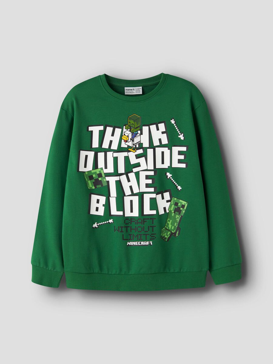 Product carousel image 1 MINECRAFT SWEATSHIRT, Verdant Green