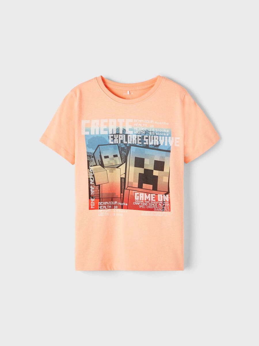 Name it À MOTIF MINECRAFT T-SHIRT, Peach Nectar, highres - 13215872_PeachNectar_003.jpg