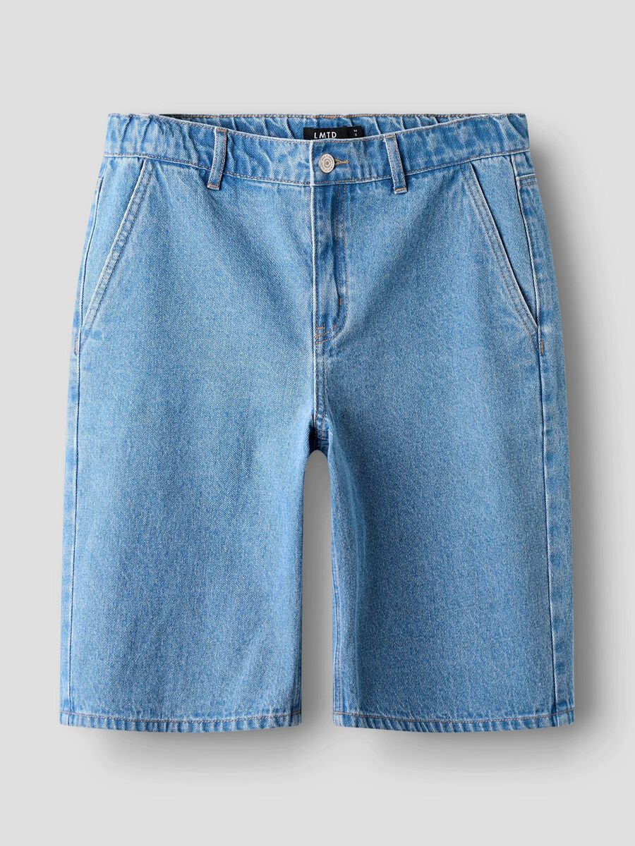 name it REGULAR FIT SHORTS, Light Blue Denim, highres - 13241365_LightBlueDenim_003.jpg