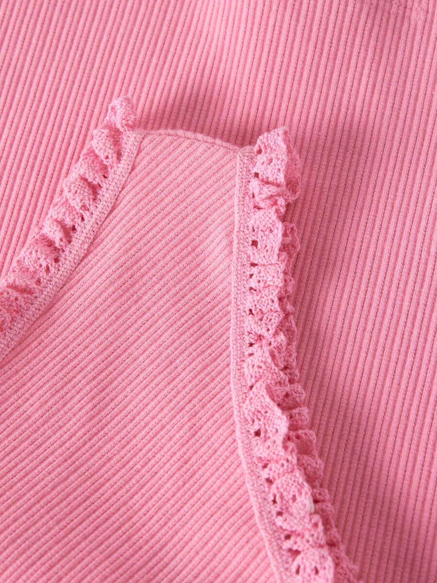 Product carousel image - ORGANIC COTTON ONE SHOULDER TOP, Pink Drink | 2