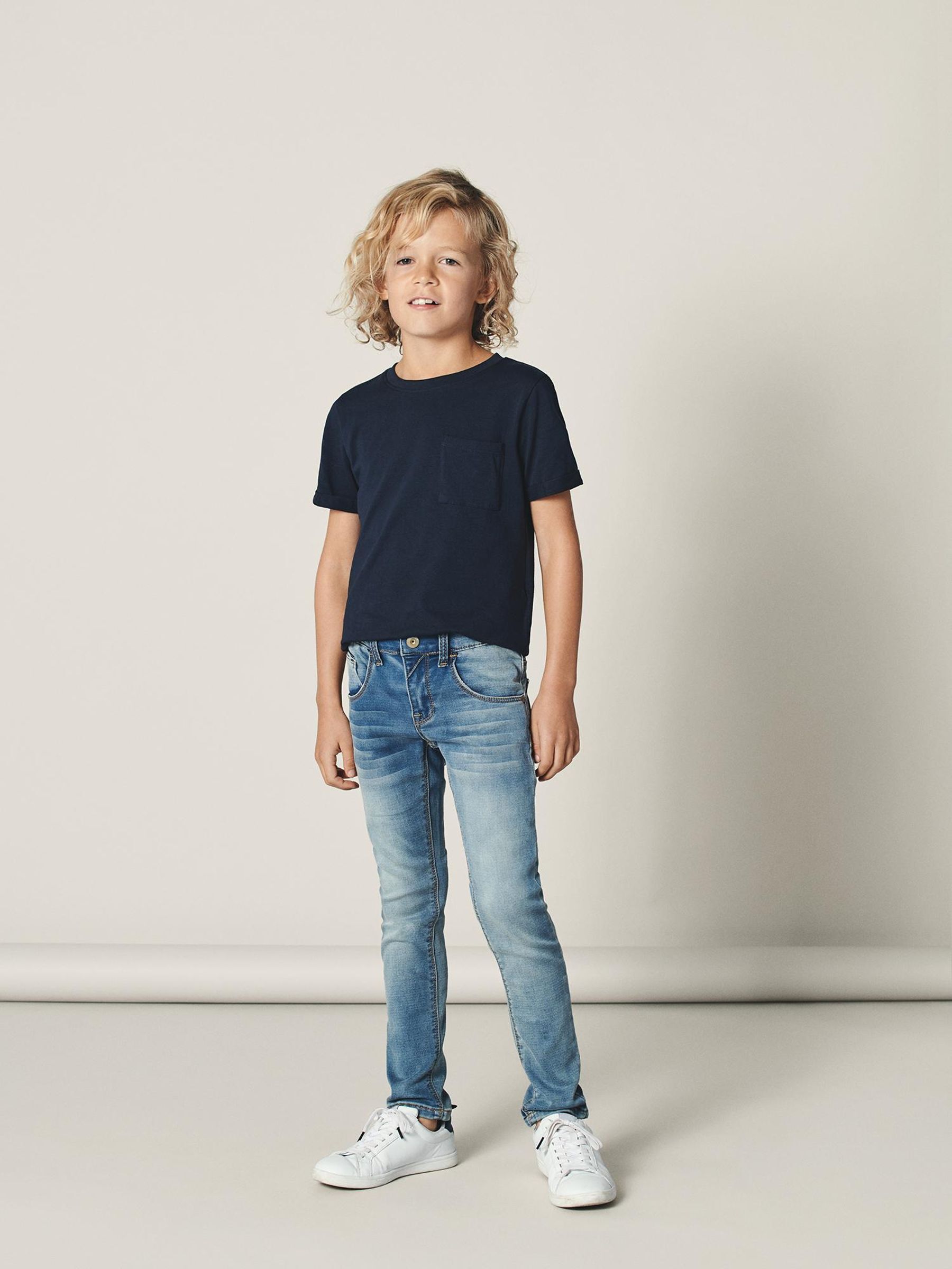 SWEAT DENIM X-SLIM FIT JEANS (Blue 