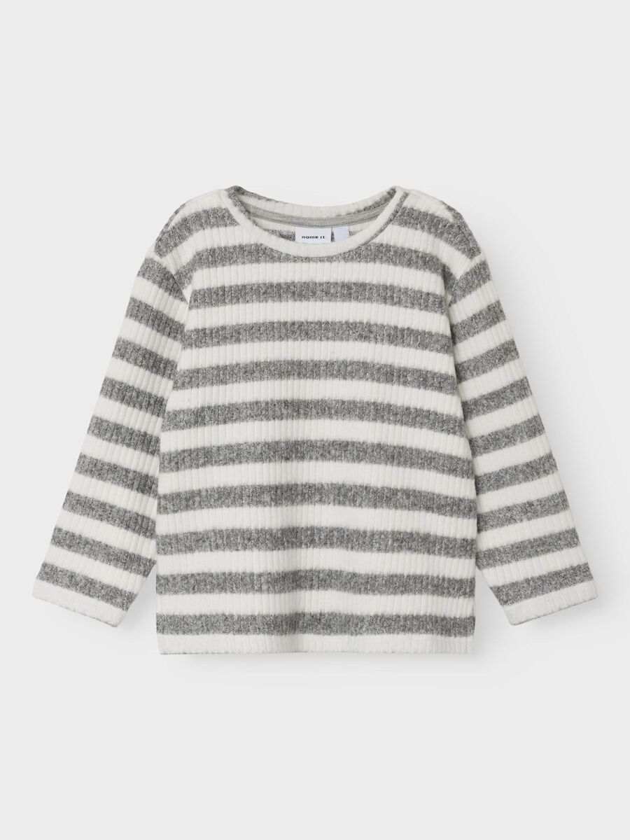 name it REGULAR FIT LONG SLEEVED TOP, Grey Melange, highres - 13239737_GreyMelange_003.jpg