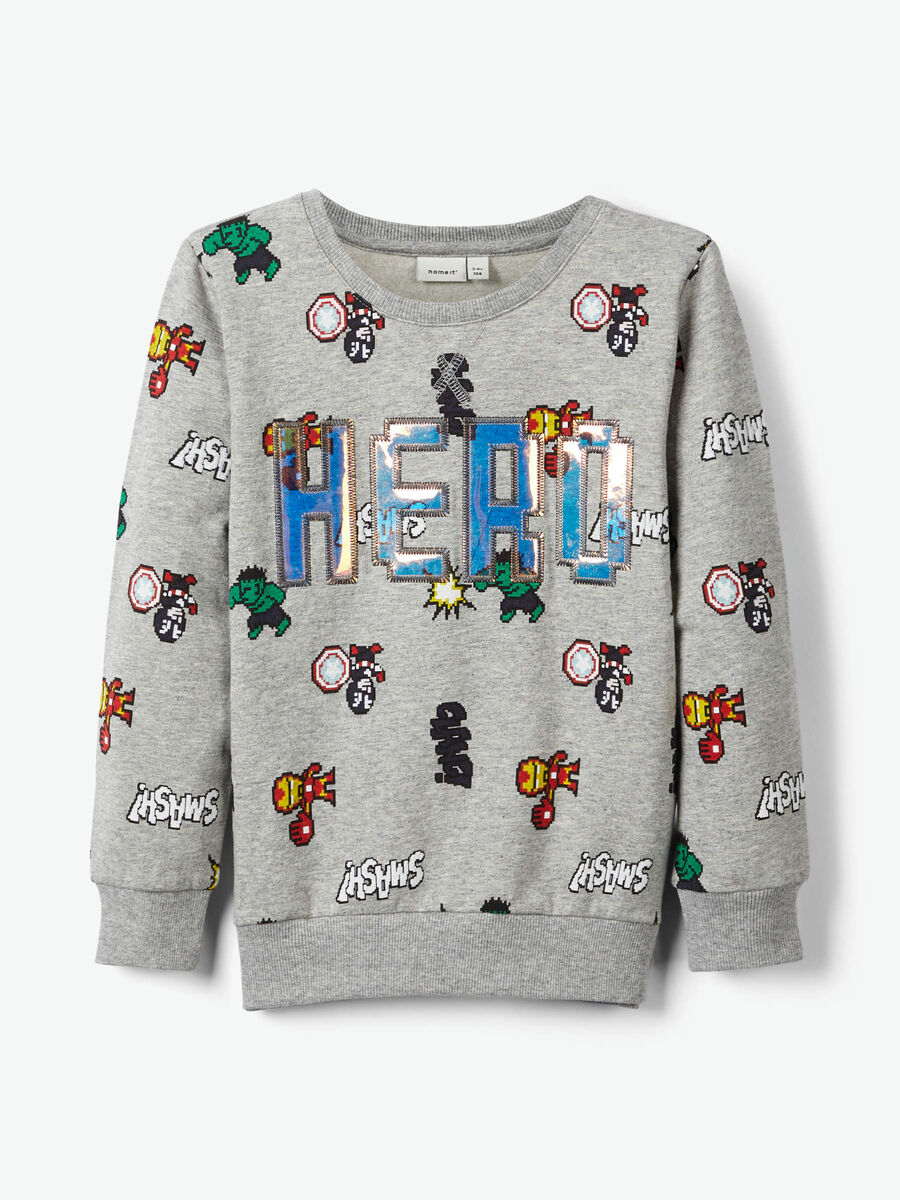 name it AVENGERS SWEATSHIRT, Grey Melange, highres - 13173499_GreyMelange_003.jpg