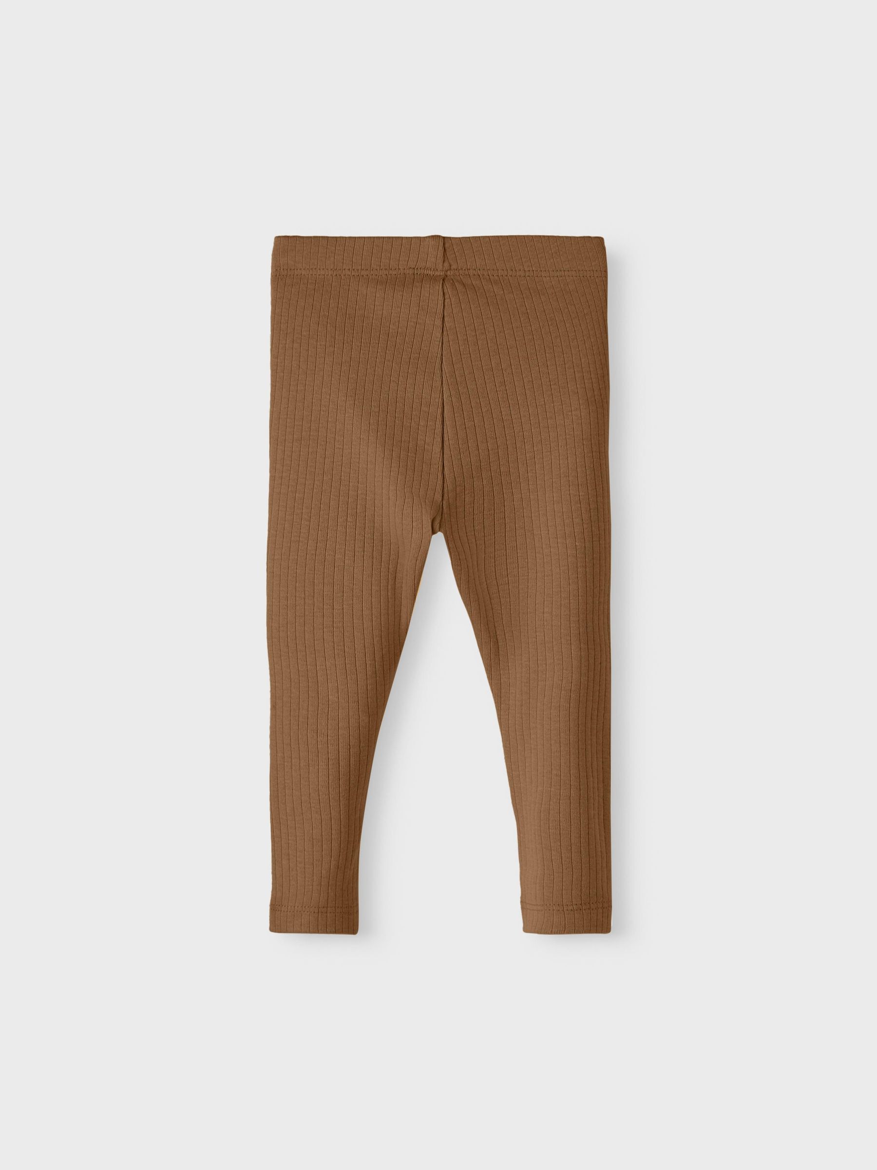 RIB LEGGINGS (Brown) fra NAME IT BABY 