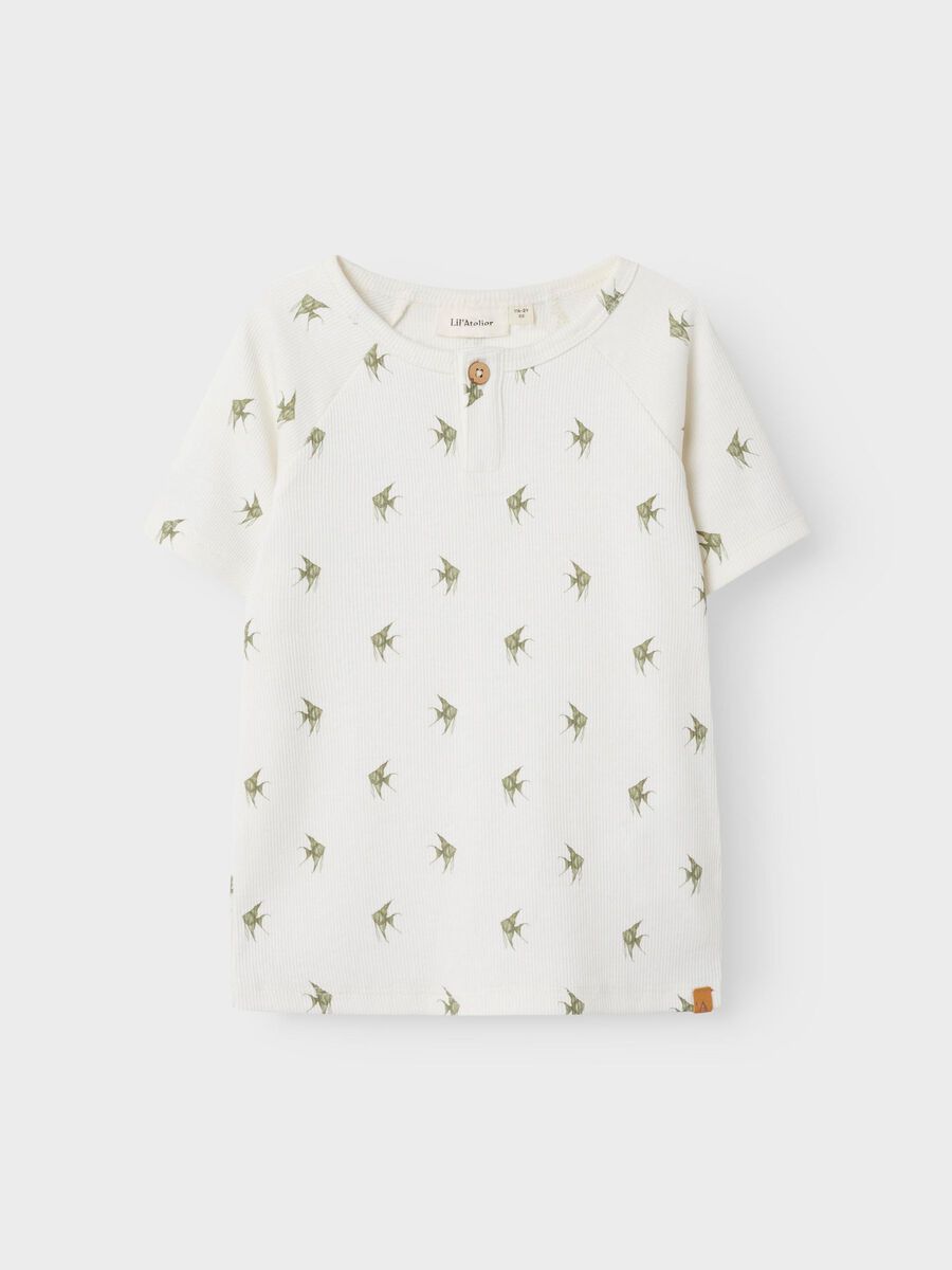 name it SLIM FIT T-SHIRT, Coconut Milk, highres - 13243728_CoconutMilk_1210984_003.jpg